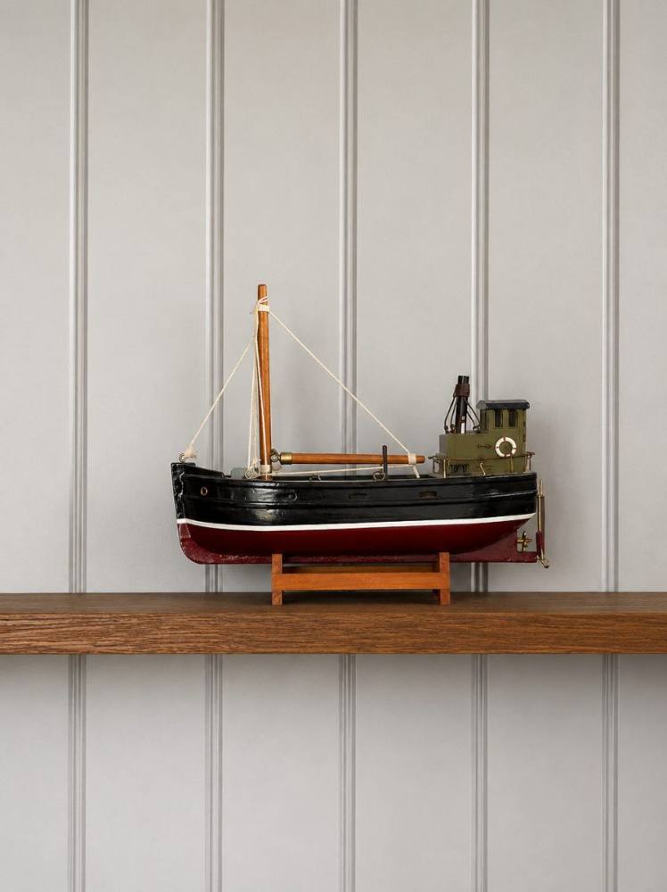 Model fishing boat detail, The Customs House Bowling