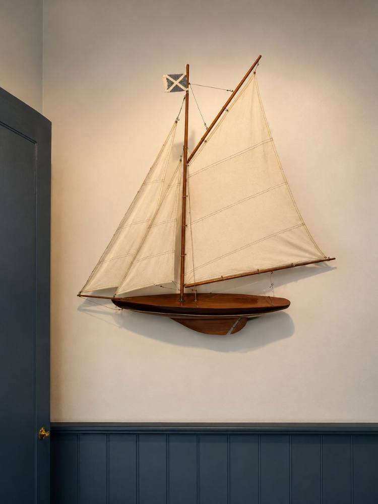 Model yacht detail, The Customs House Bowling